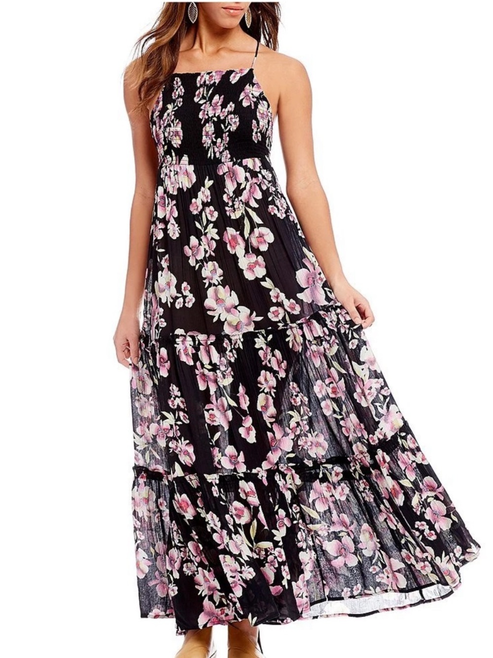 Free People Garden Party Tiered Maxi Dress Size Small